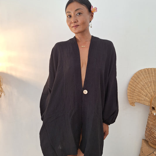 KIMONO MELATI LONG / BLACK