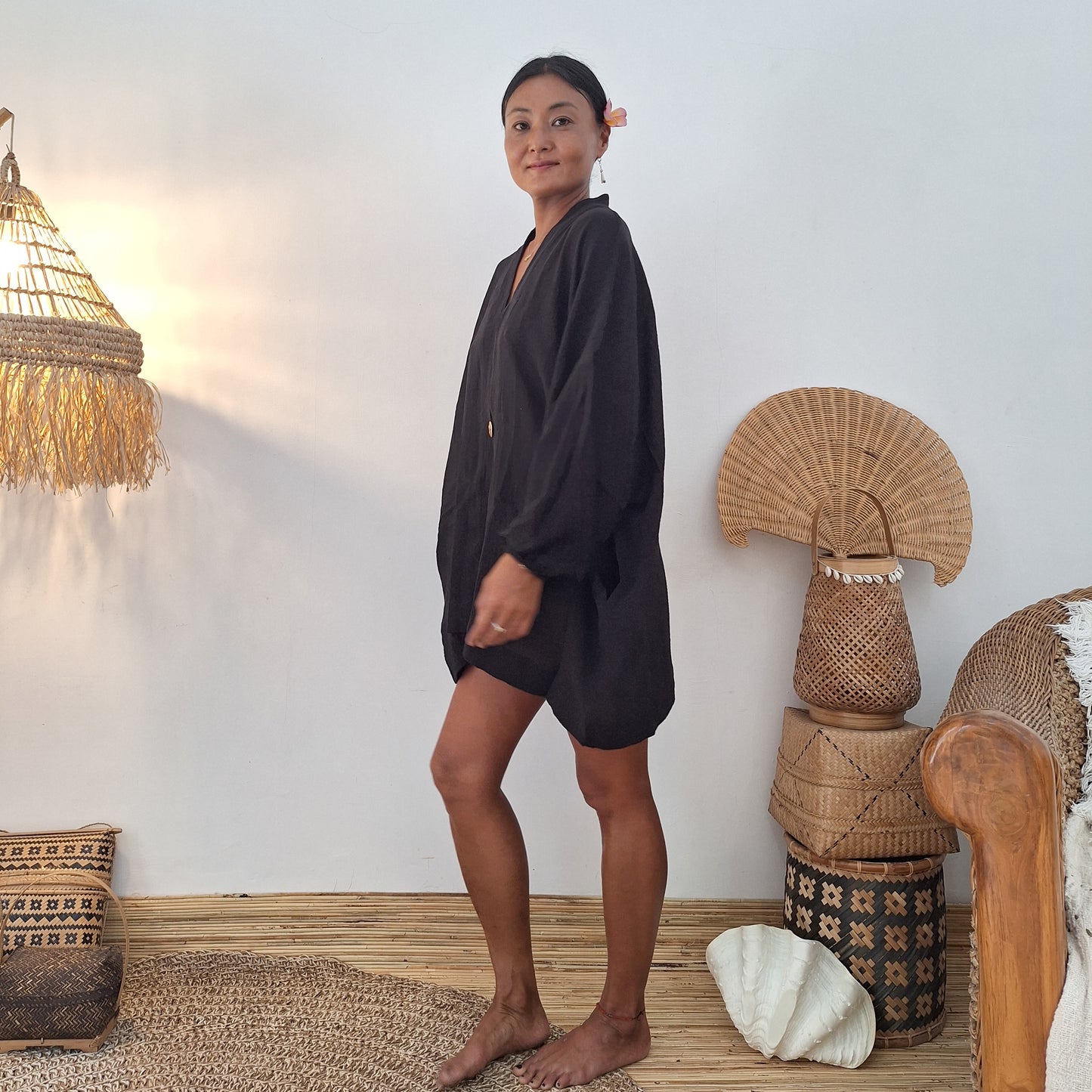 KIMONO MELATI LONG / BLACK
