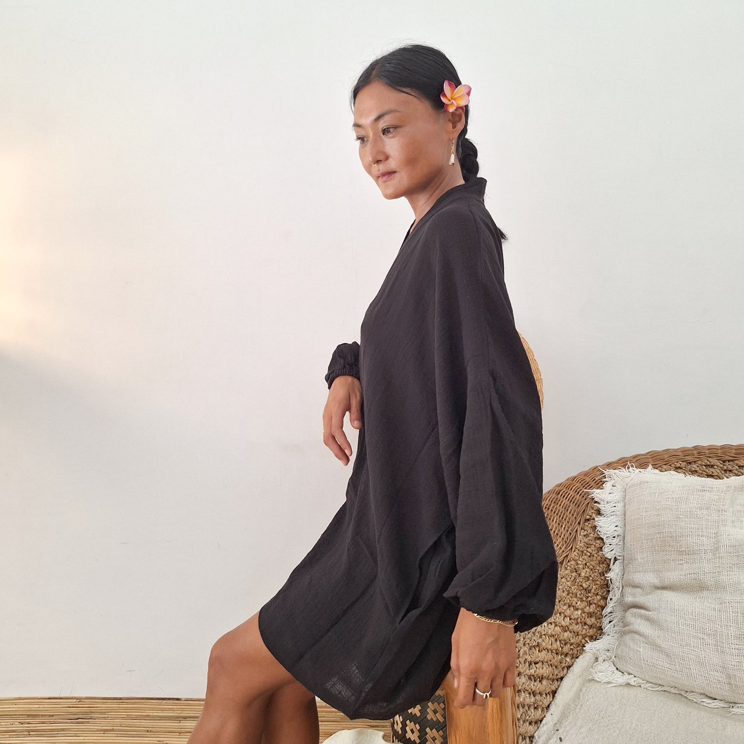 KIMONO MELATI LONG / BLACK