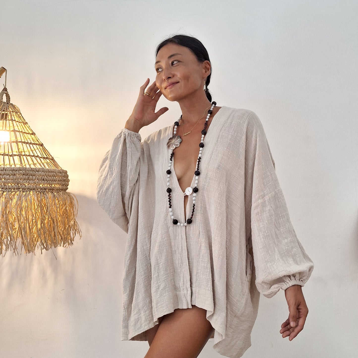 KIMONO MELATI LONG / BEIGE