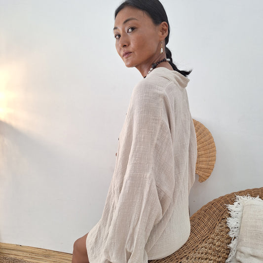 KIMONO MELATI LONG / BEIGE