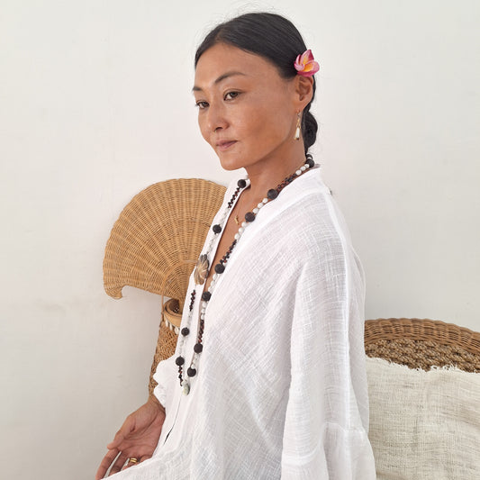 KIMONO MELATI LONG / WHITE