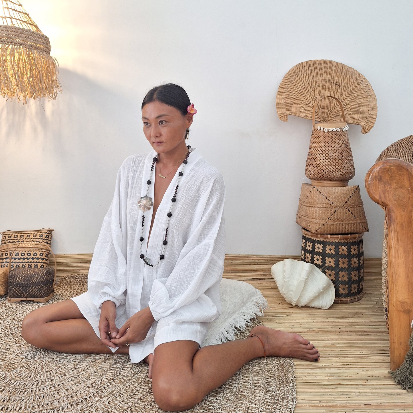 KIMONO MELATI LONG / WHITE
