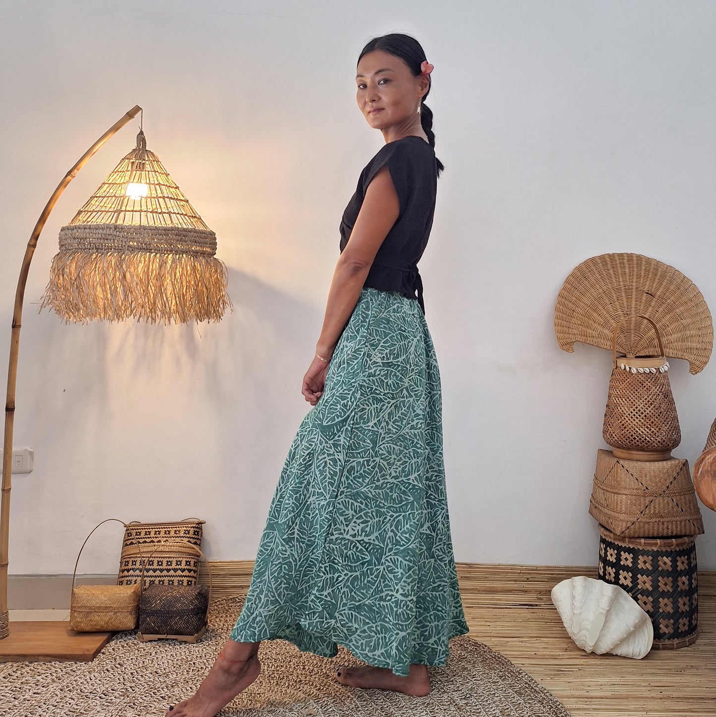BATIK FLARED SKIRT / SATIA