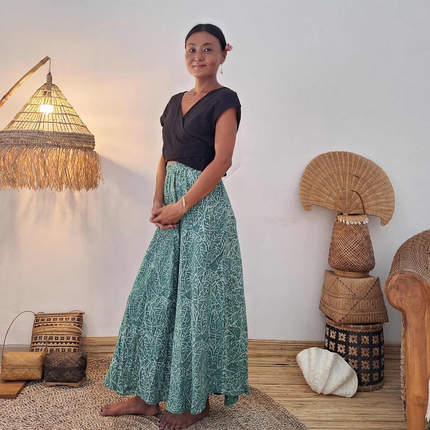 BATIK FLARED SKIRT / SATIA