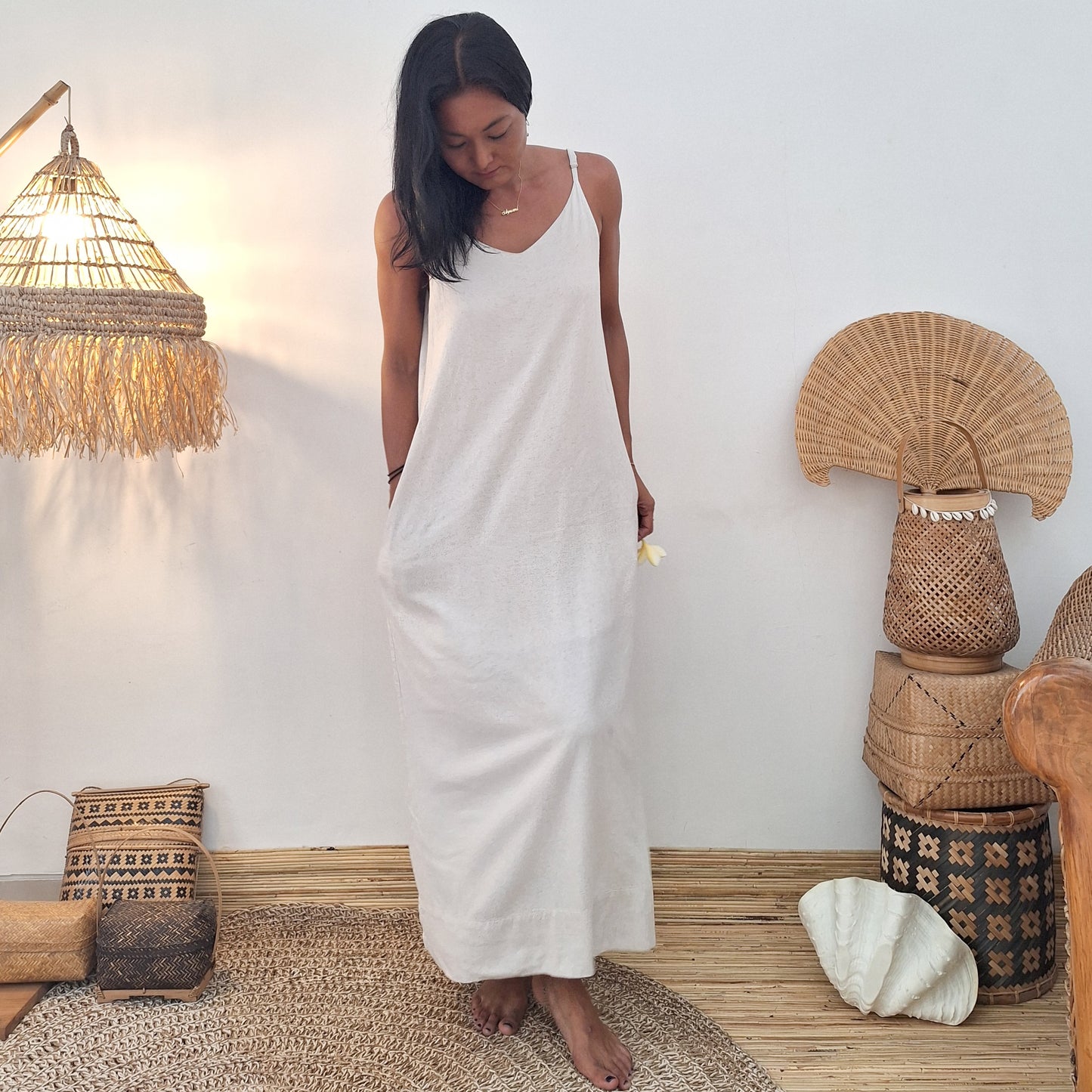 DRESS INTAN / OATMEAL