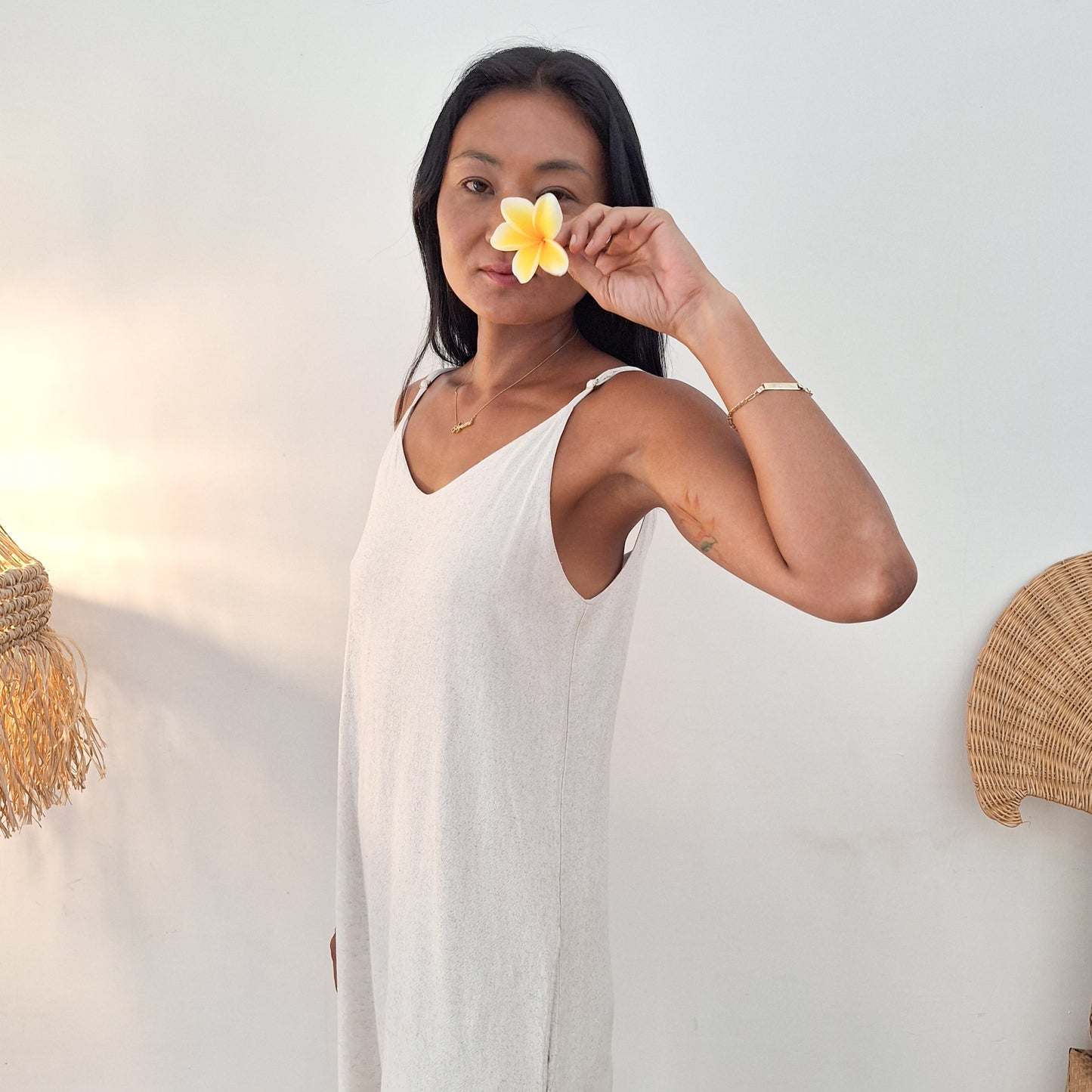 DRESS INTAN / OATMEAL