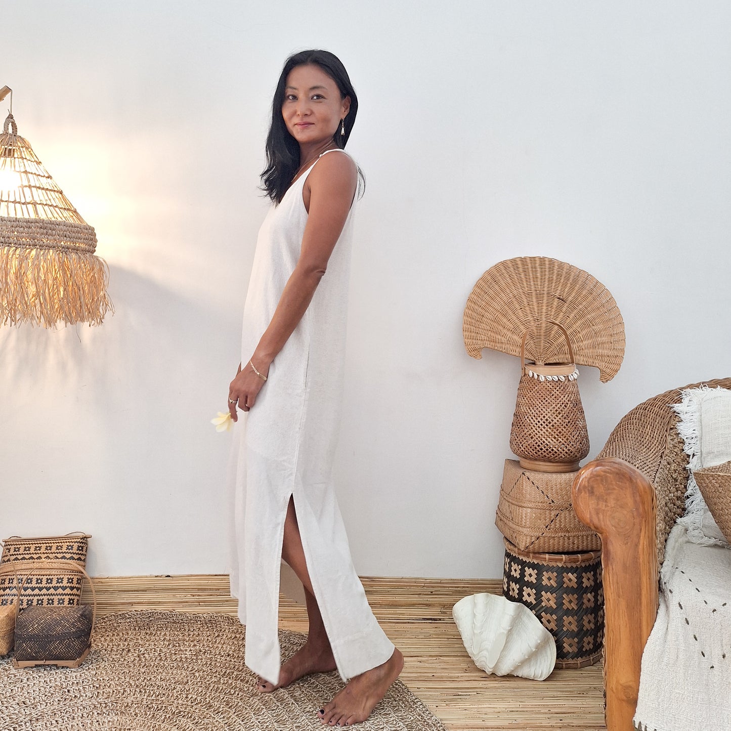 DRESS INTAN / OATMEAL