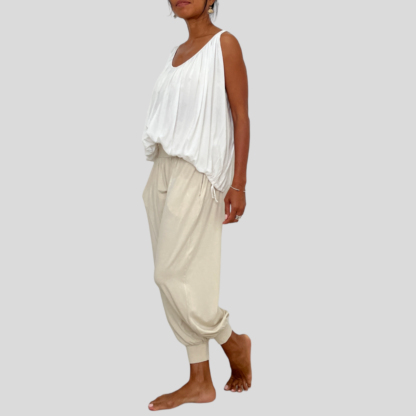BAMBOO MANIS PANTS LONG / BEIGE