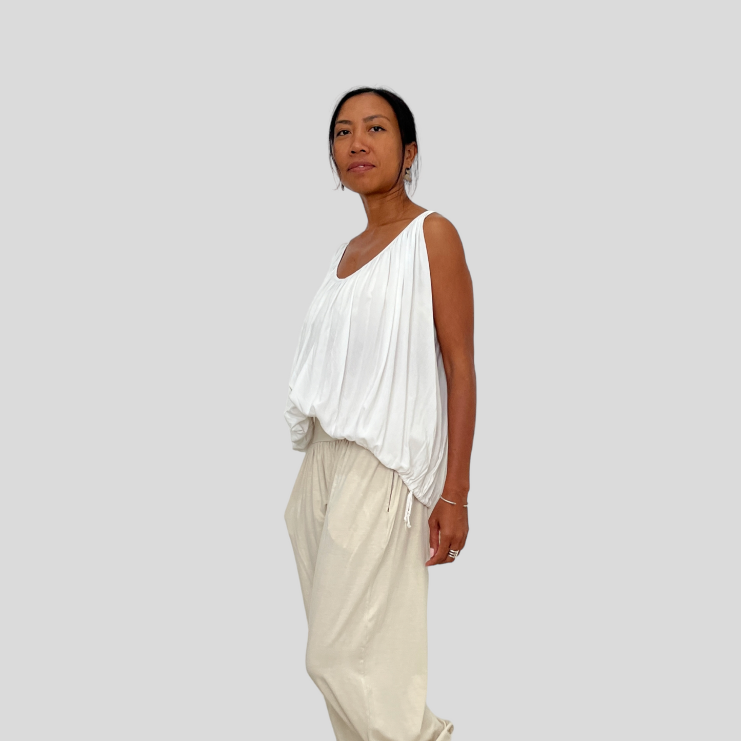 BAMBOO MANIS PANTS LONG / BEIGE