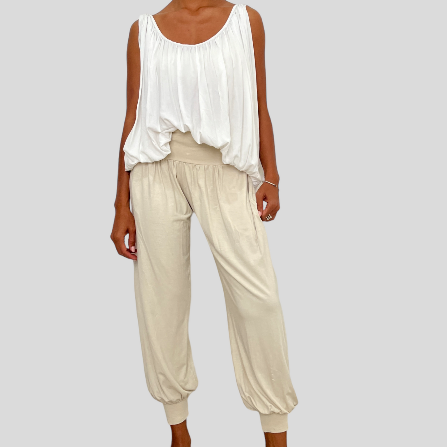 BAMBOO MANIS PANTS LONG / BEIGE