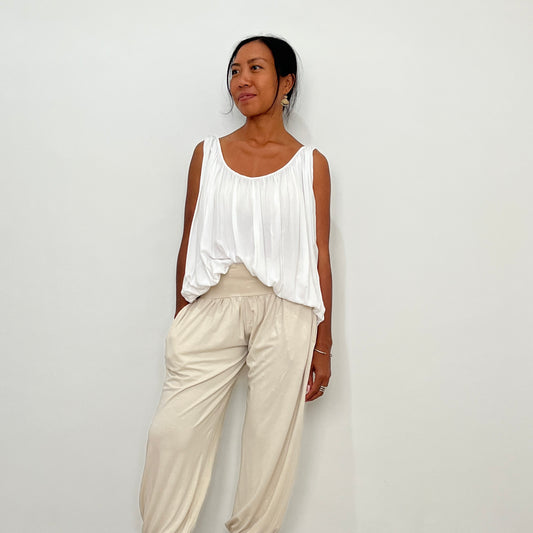 BAMBOO MANIS PANTS LONG / BEIGE