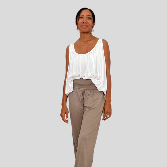 BAMBOO MANIS PANTS LONG / MOCHA