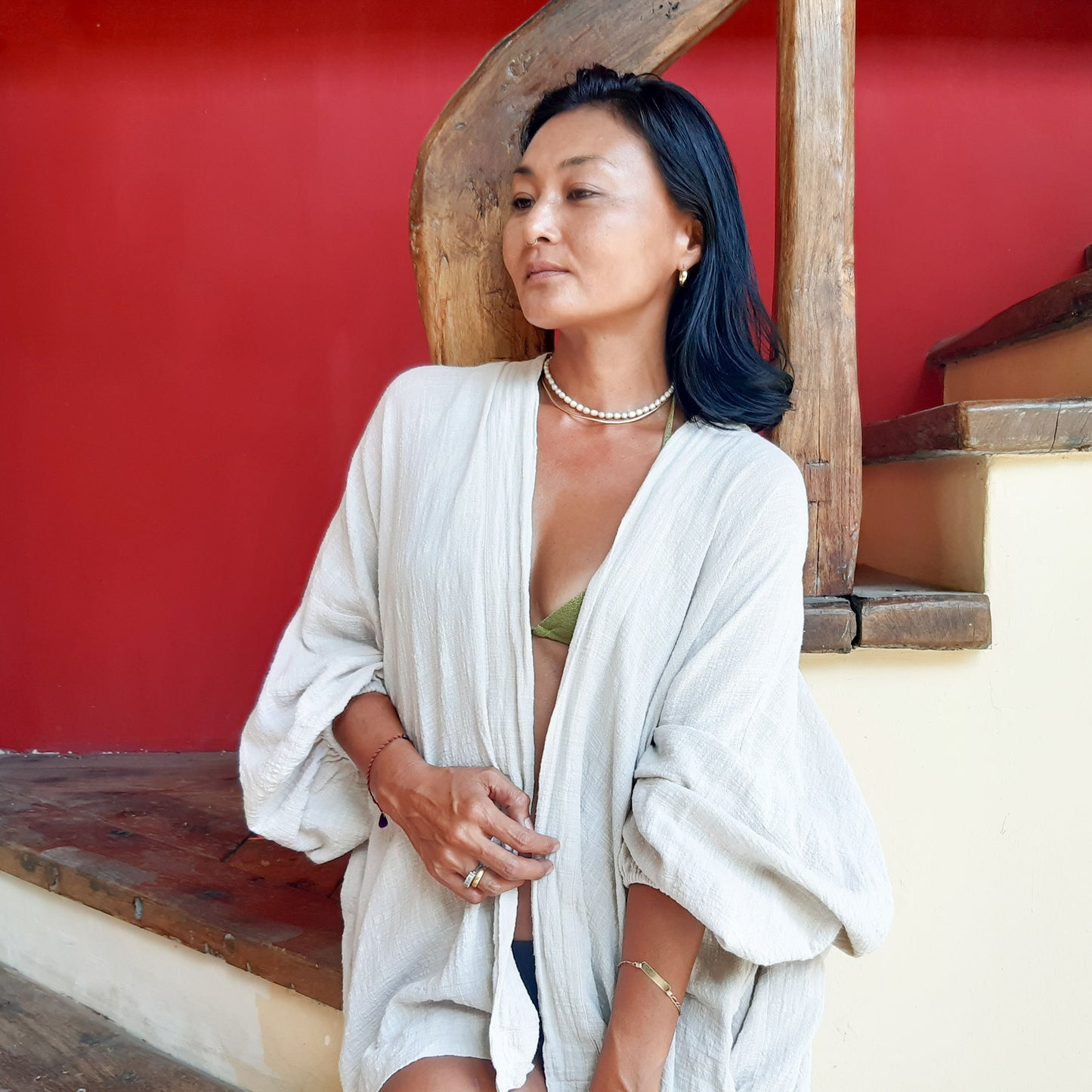 KIMONO MELATI LONG / BEIGE