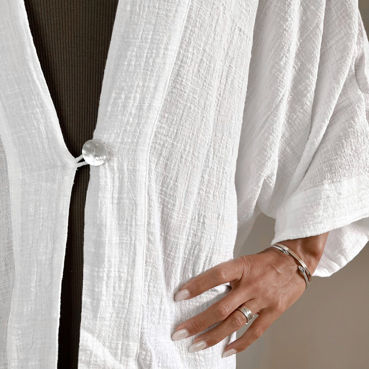 KIMONO MELATI SHORT / WHITE