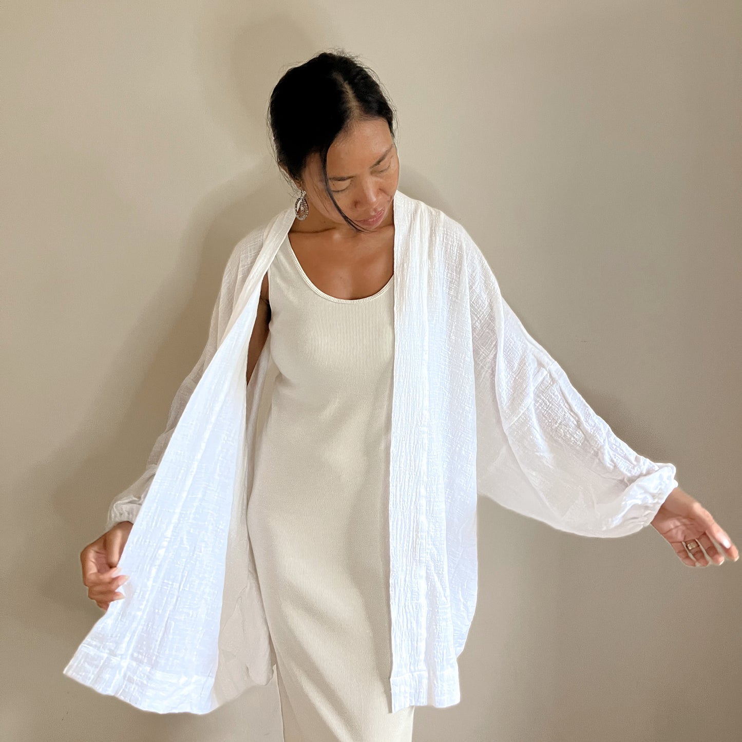 KIMONO MELATI LONG / WHITE