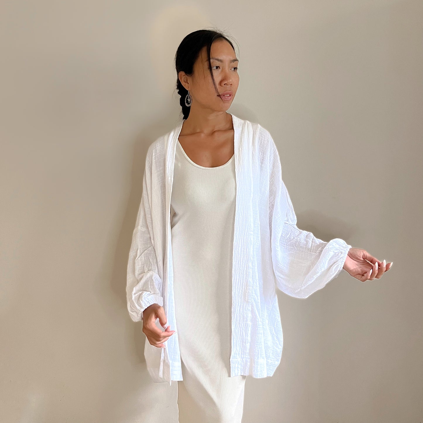KIMONO MELATI LONG / WHITE