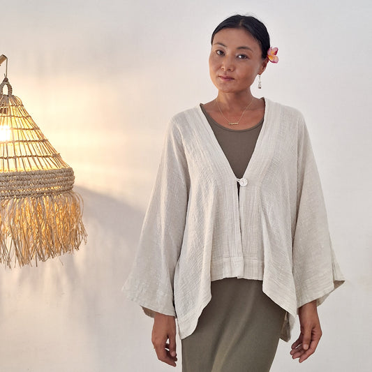 KIMONO MELATI SHORT / BEIGE