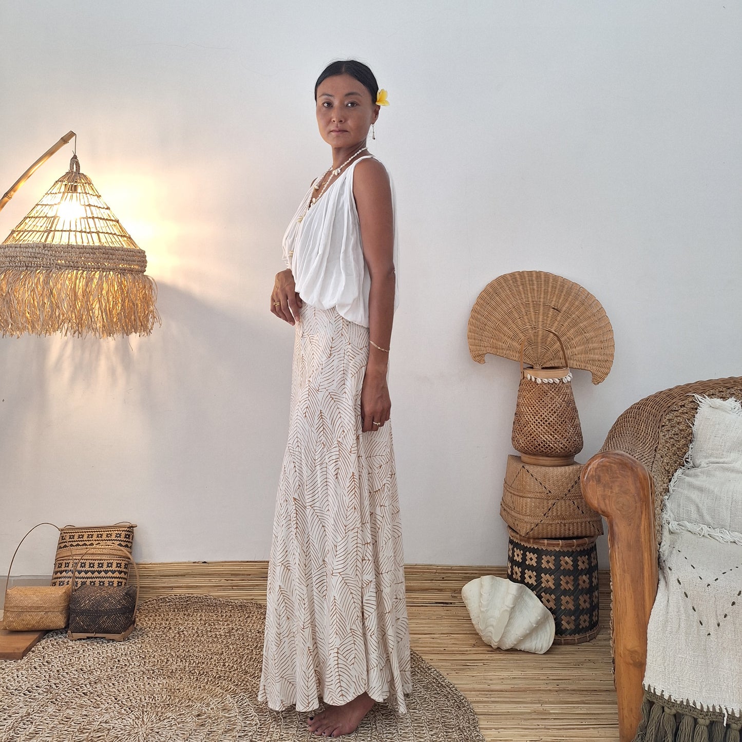 BATIK FLARED SKIRT / CITRA