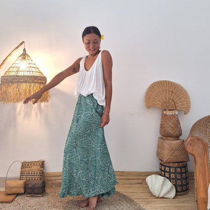 BATIK FLARED SKIRT / SATIA