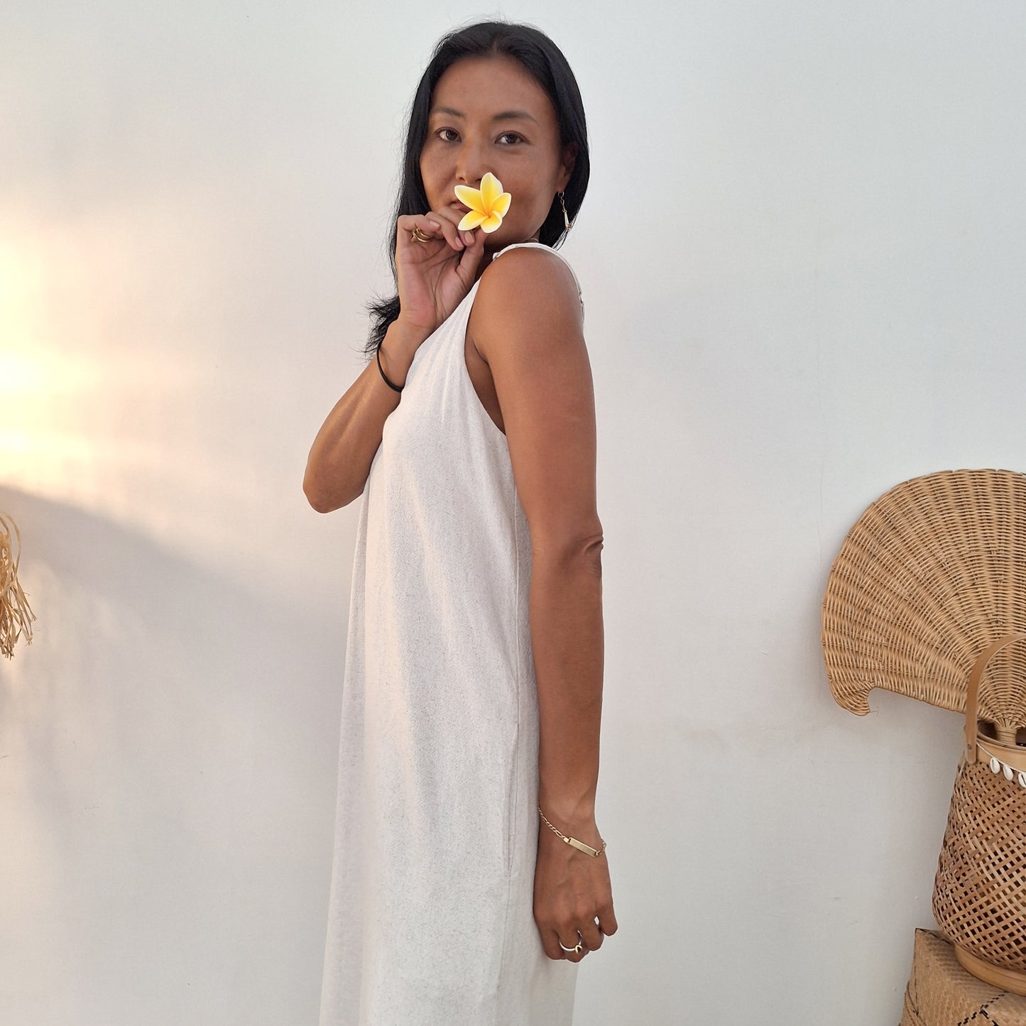 DRESS INTAN / OATMEAL