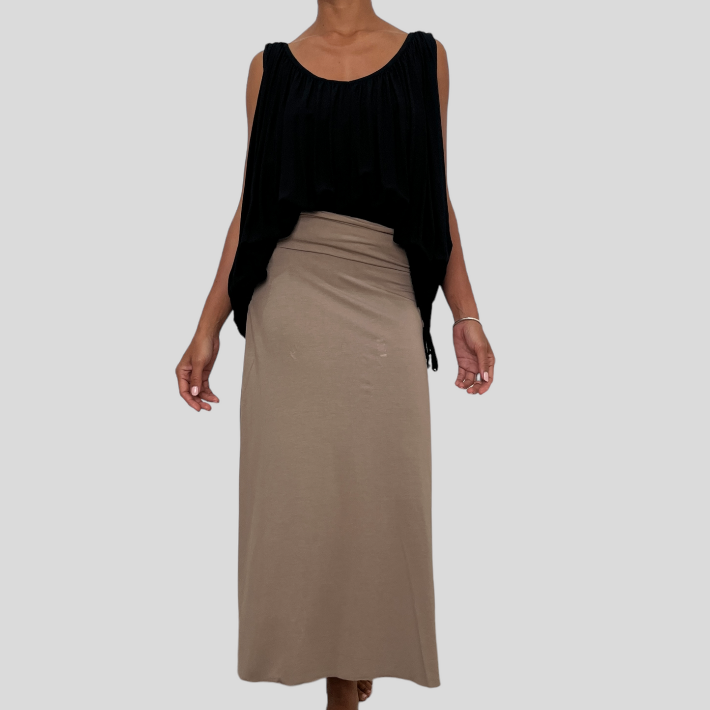 BAMBOO MANA LONG SKIRT / MOCHA