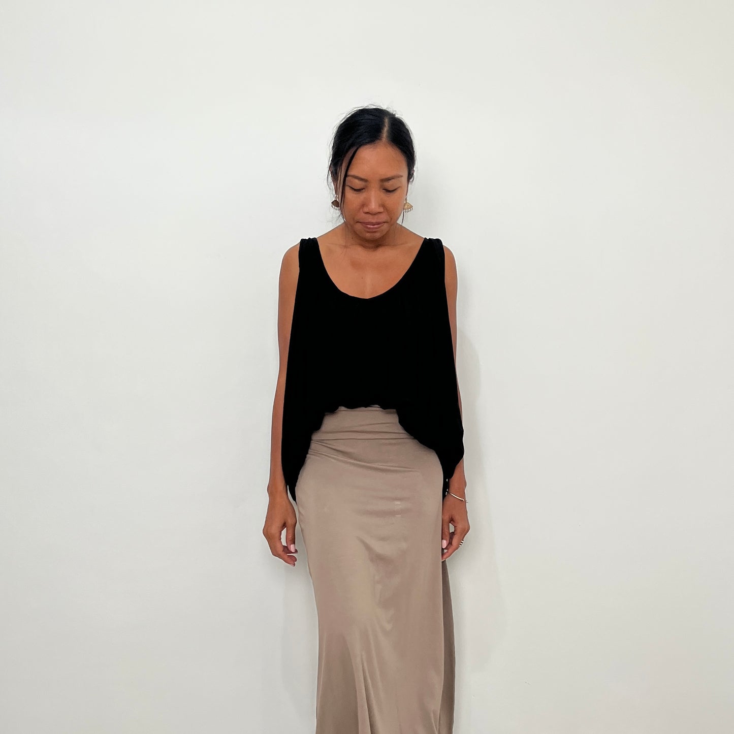 BAMBOO MANA LONG SKIRT / MOCHA