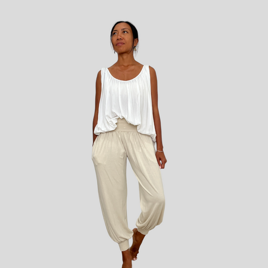 BAMBOO MANIS PANTS LONG / BEIGE