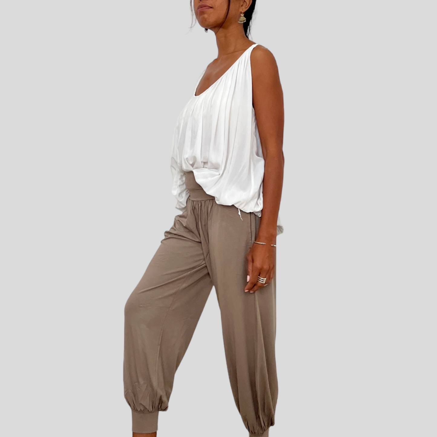 BAMBOO MANIS PANTS LONG / MOCHA