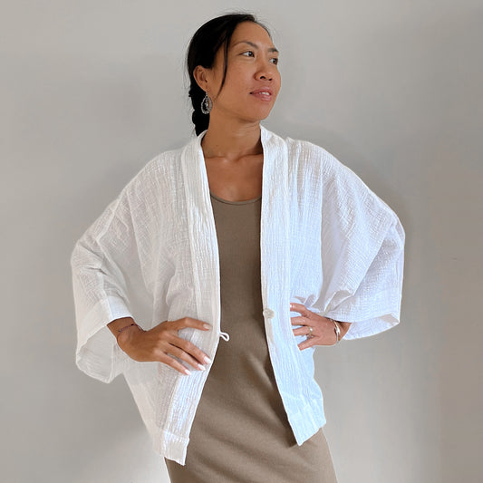 KIMONO MELATI SHORT / WHITE